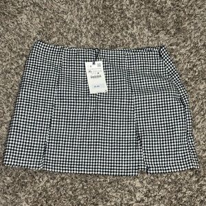 Zara Plaid mini skirt